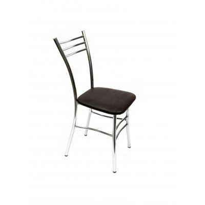 Стул ВВР Трио шоколад крокодил/хром, экокожа